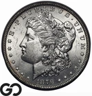 1879-O Morgan Silver Dollar Coin, Satin White Luster, Choice BU+