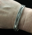 Sterling Silver Cuff Bracelet Signed by Nora 31.7 grams — photo 3