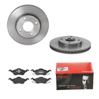 Brembo Bremsscheiben Ø258Mm + BremsbelÄGe Vorne FÜR Ford Focus Focus Turnier