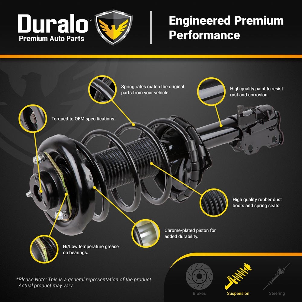 For Audi A8 Quattro Bentley Mulsanne Duralo Rear Left Strut Spring Assembly