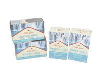 4 Jabón en Barra Old Spice Premium SHORE IS NICE Azul Agave Cascada Fresca Aroma 5 OZ