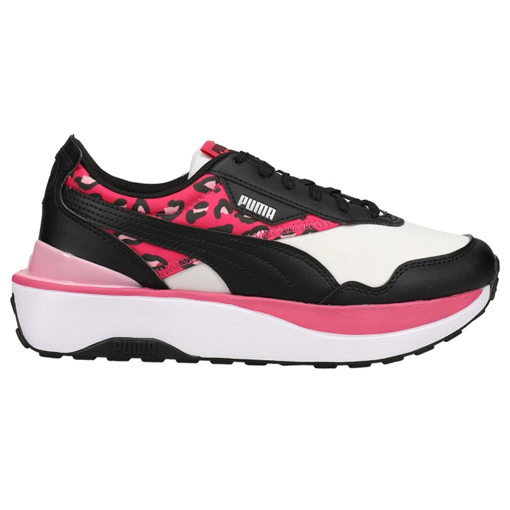 Scarpe da ginnastica PUMA Cruise Rider estive ruggenti leopardate giovani ragazze nere casual 3