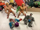 Vintage MOTU HE-MAN Masters of the Universe Figures For Parts Lot Of 4