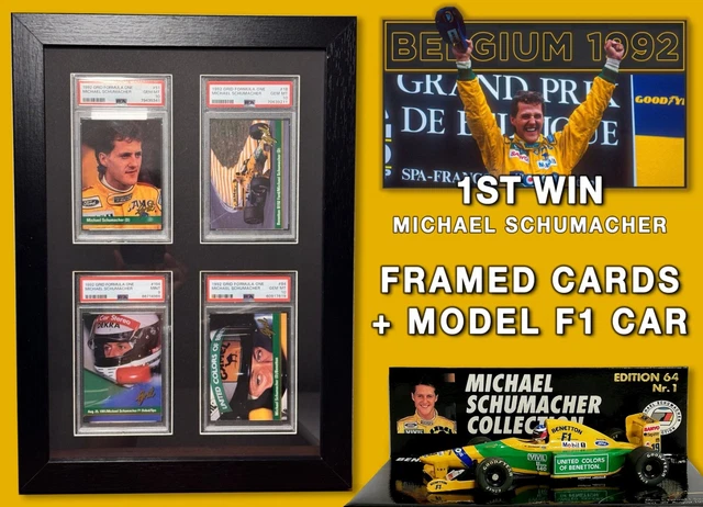 🏆 🏁 1992 GRID F1 #51 #84 #18 #194 (9) MICHAEL SCHUMACHER RC 💎 PSA 10 GERAHMT!