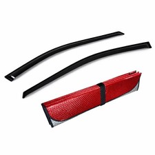Window Visor Smoke Red Sun Shade 3pcs For Acura Integra 1994-2001 Tape-on