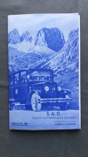 250 Fahrplan / Orario SAD Fahrten Italien 20/30er Jahre