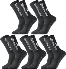 Pairs Men'S Grip Soccer Socks anti Slip Athletic Socks Non-Slip Sports Football