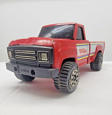 Vintage Tonka Pressed Steel Red Pickup Truck 1980s Made In USA Tailgate