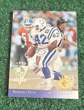 ROOSEVELT POTTS - 1993 UPPER DECK SP ROOKIE CARD # 117 - INDIANAPOLIS COLTS  NFL. rookie card picture