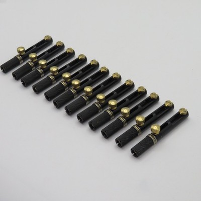 Black 1Set High Quality (6/7/8 Strings ) Stainless Steel Headless Guitar Bridge 