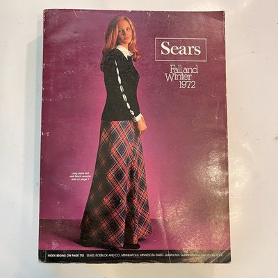 Vintage Sears Catalog Fall and Winter 1972 Sears Roebuck Collectible or Collage