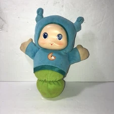 Playskool Glow Worm A1203 Hasbro Lullaby Musical Light Up Face Plush Toy