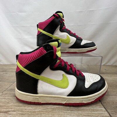NIKE DUNK HIGH VOLT FIREBERRY  SNEAKERS #317982-127 SIZE 8.5