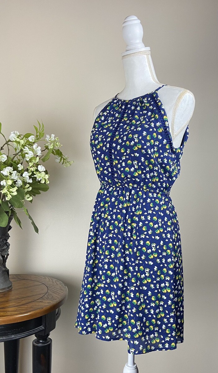 francesca's navy blue floral dress Francesca Dress