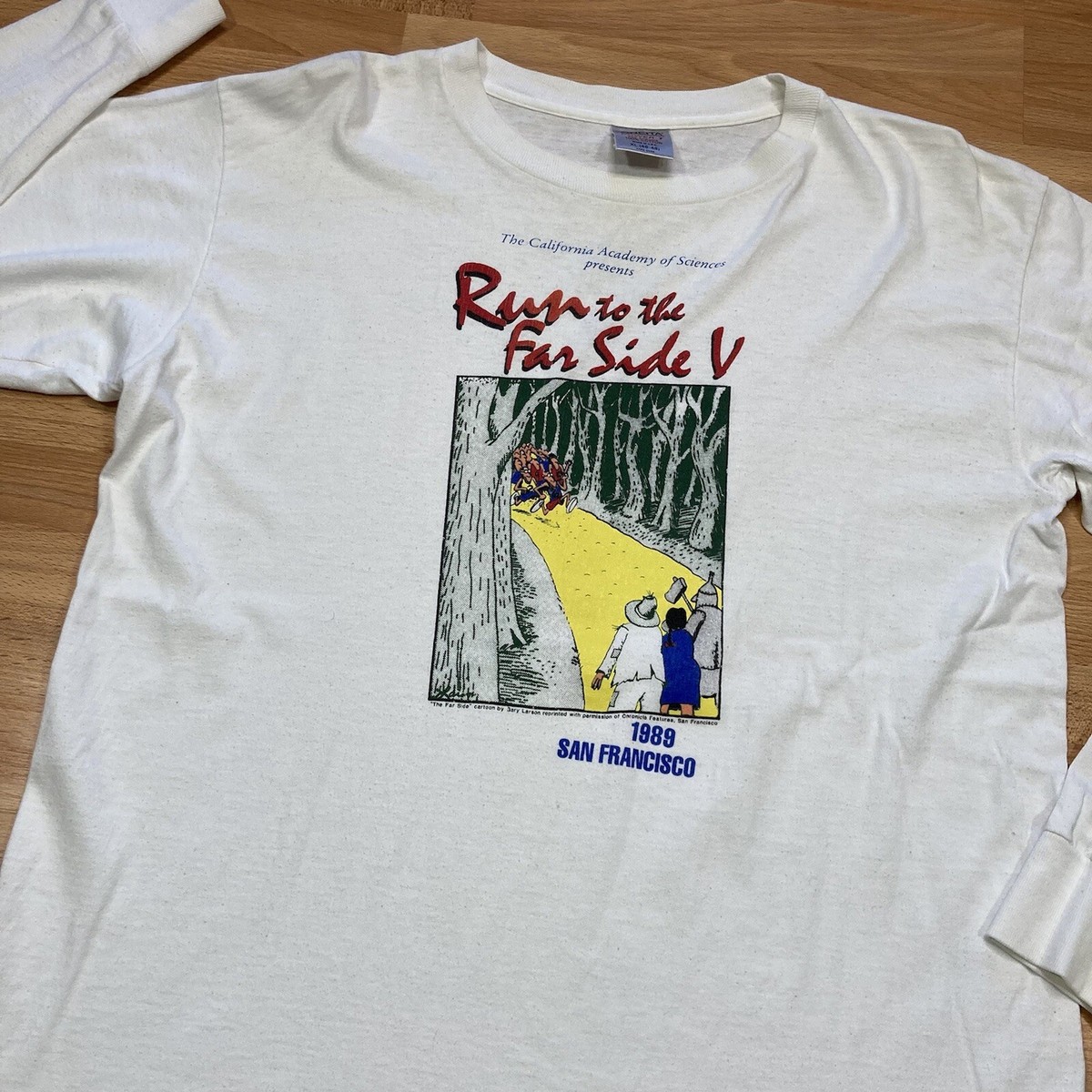 T-shirt Vintage 1984 San Francisco Marathon - Taille XS/S, Bleu, Coton, Occasion En Bon état