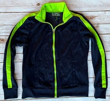 LAUREN RALPH LAUREN ACTIVE TRACK JACKET BLUE CREST GREEN WOMENS SIZE SMALL