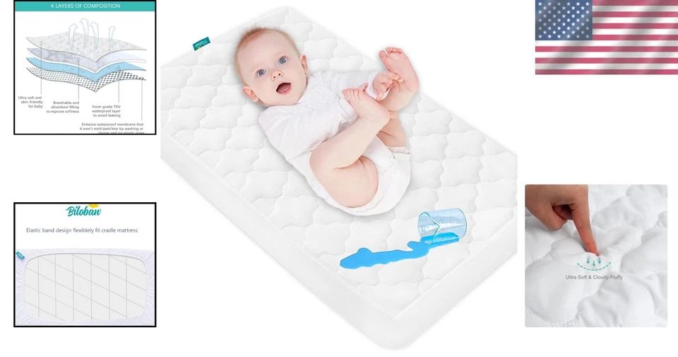 Funda Colchón Cuna Microfibra Transpirable para 36" x 18" - Baby Comfort Foto 2 de 4