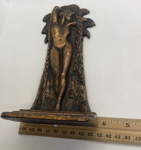 Vintage Art Nouvea Verona EVE 1930s Bronze Finish Bookends - Picture 13 of 15