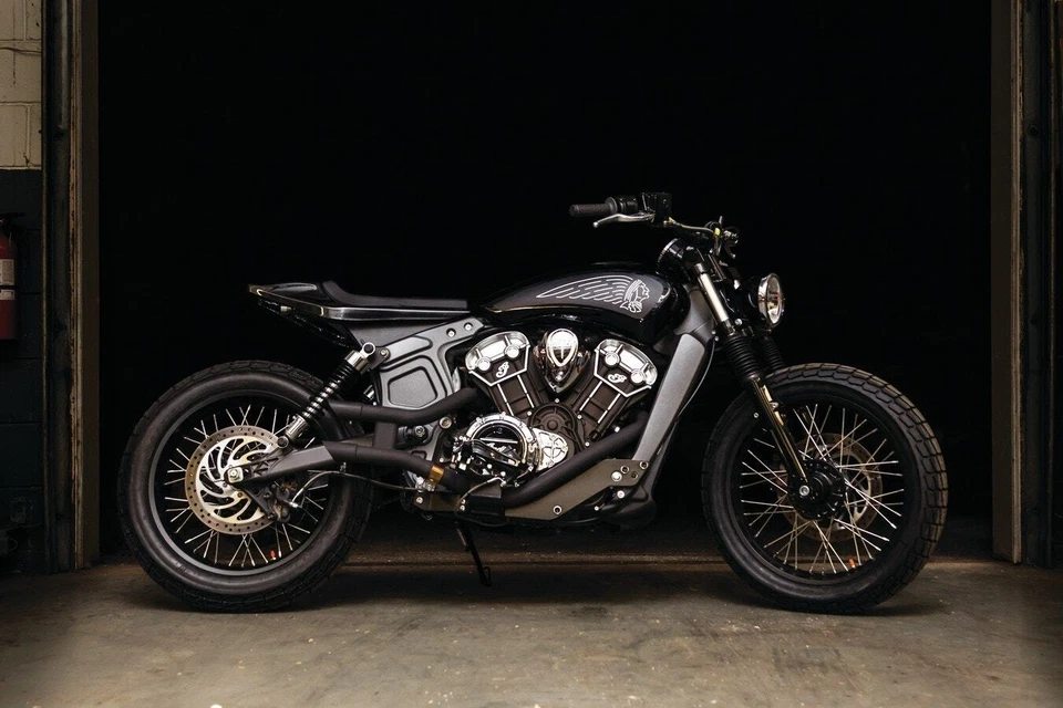 Kuryakyn 8965 Black Mid Controls Relocation Kit Motorcycle Indian Scout 15-19 - Image 3 of 4