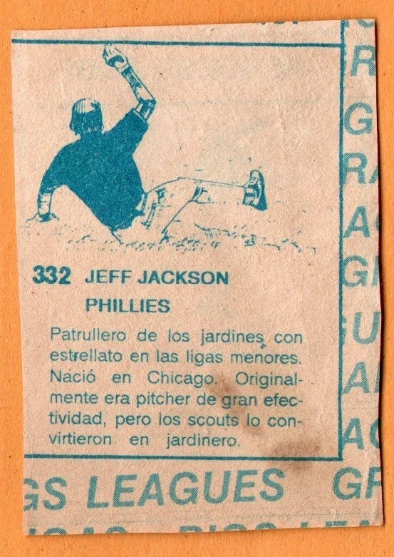 Venezuela Sticker 1990 Marty Clary #317 Atlanta Braves VERY RARE - Image 2 of 2