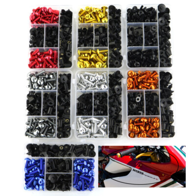 Motorcycle Full Cowling Fairing Bolt Body Screws Kit Speed Nut Kit Fit For Honda