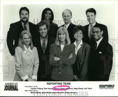 1993 Press Photo Tv Anchor Nancy Glass And Reporting Team American Journal Ebay