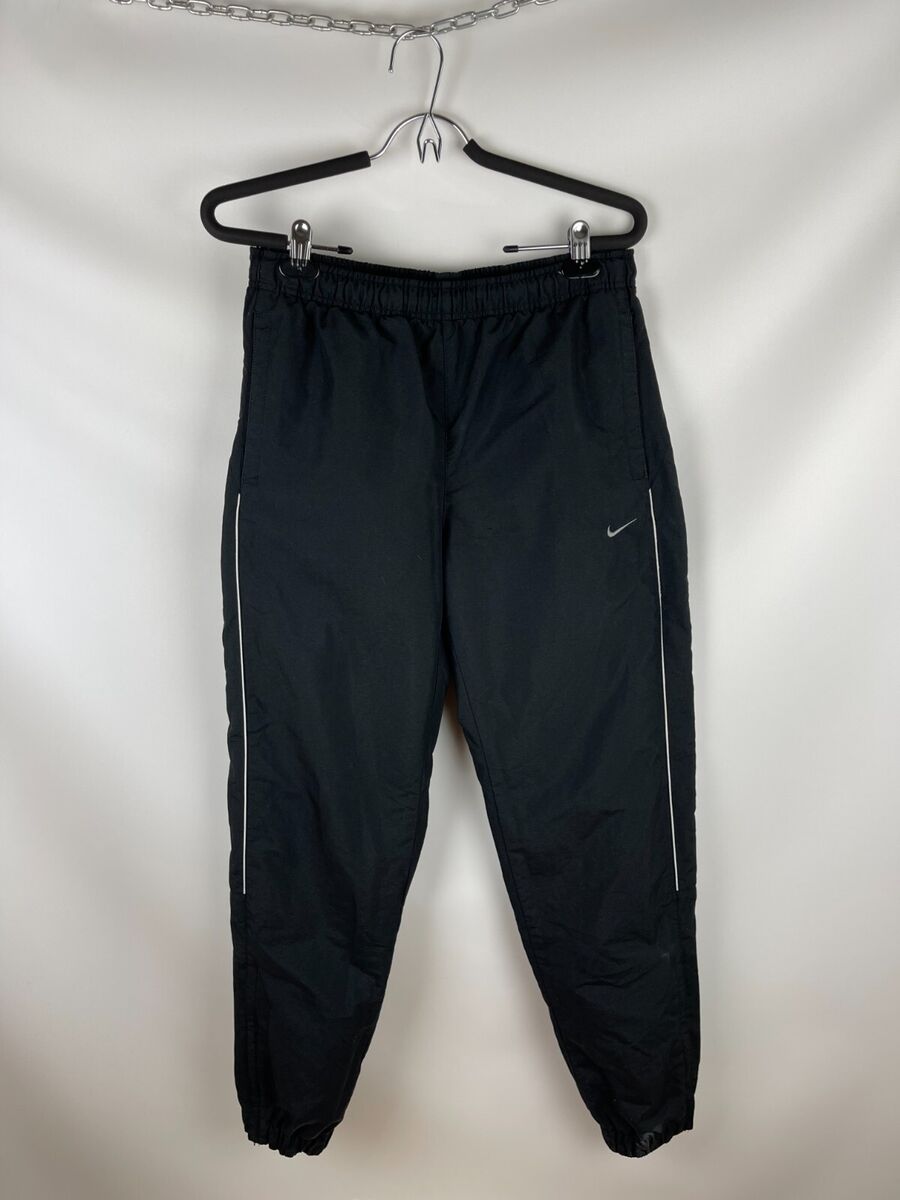 Nike vintage y2k black swoosh embroidered logo track pants Nike vintage y2k black swoosh embroidered logo track pants