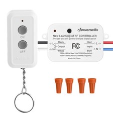 DEWENWILS Remote Control Switch and Compact Receiver Wireless Light Switch Kit