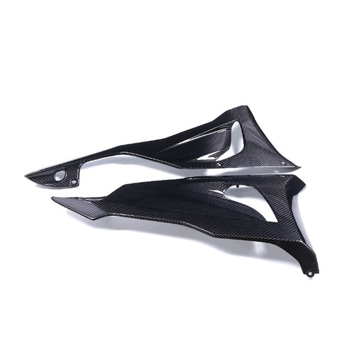 For Kawasaki ZX6R Dry Carbon Fiber Motorcycle Lower Diversion Plate Replace Trim - Picture 7 of 10