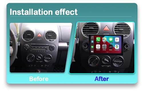 Car Radio Stereo GPS Sat Nav For VW Beetle 2000 - 2012 Carplay Auto Free Camera - Picture 4 of 11