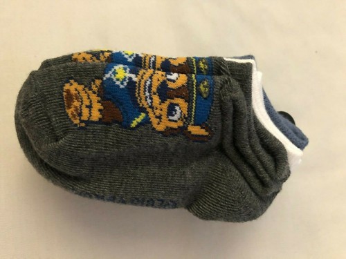 Boys Socks Paw Patrol 6 Pair Kids Size Small Pack No Show Chase Marshall NEW - Picture 6 of 6