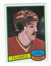 1980-81 TOPPS PAUL REINHART #157 CALGARY FLAMES