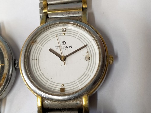 TITAN & OTHER 3 PIECE MIX LOTT QUARTZ MEN & WOMEN NOT WORKING PARTS PURPOSE - Picture 4 of 18