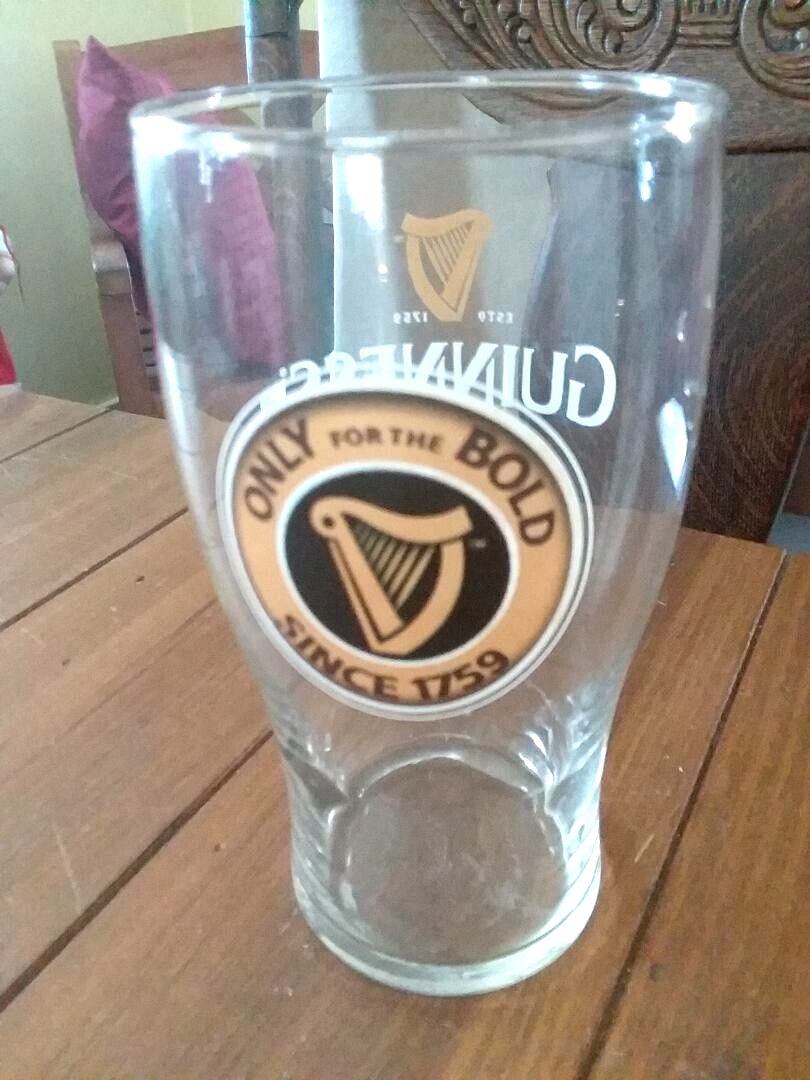 Guinness pint Beer Glass, Only for the Bold, 16 oz. | eBay