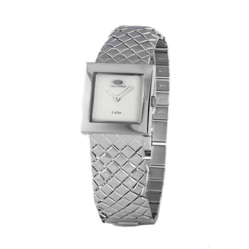 TF2649L-02M-1 TIME FORCE Stainless Steel White Silver Woman Watch - Picture 1 of 2