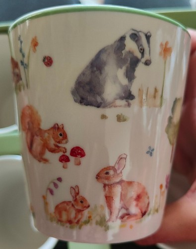 Leonardo/Lesser And Pavey Woodland Wildlife 4 Piece Mug Set In Box - Picture 6 of 10