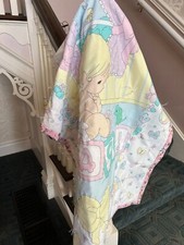 Baby Quilt Handmade Baby Blocks Flannel Backed 35 x 48