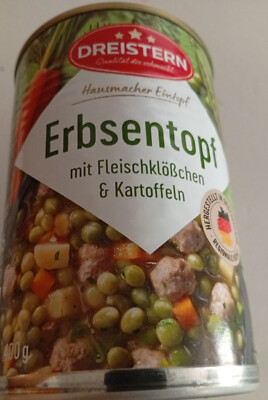 Dreistern Hausmacher Erbseneintopf + Hackbällchen3x400gr Dose