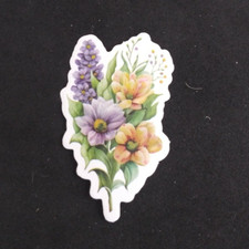 Bouquet Of Flowers Easter Egg Easter Sticker 2" x 1.25" AV 
