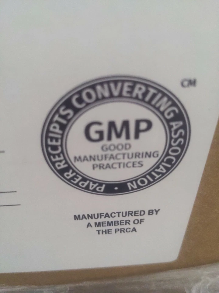 Рулон бумаги для принтера 3 1/8 дюйма x 230 футов без бисфенола 24 рулона GMP - Изображение 2 из 4