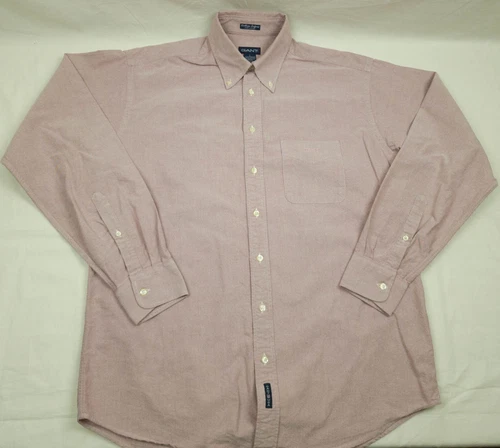 - GANT OXFORD MENS SHIRT LONG SLEEVE COTTON SIZE L VGC
