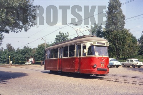 35mm Slide BULGARIA Sofia Tram Strassenbahn 711 1970 Original Bulgarian
