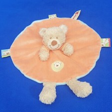 NICOTOY BÄR TEDDY MIT BEINEN SCHMUSETUCH 25 CM KUSCHELTUCH BEAR ORANGE