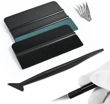 Kit de Instalación de Polarizado para Autos – Espátulas con Fieltro, Cuchilla