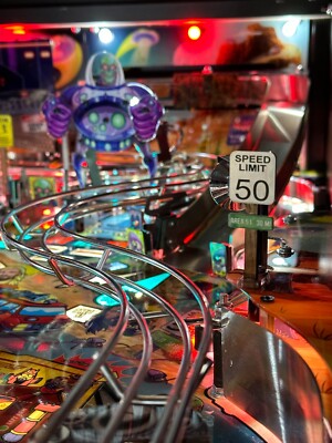 Speed Limit 50 Street Sign MOD for Stern's Foo Fighters pinball (all models)