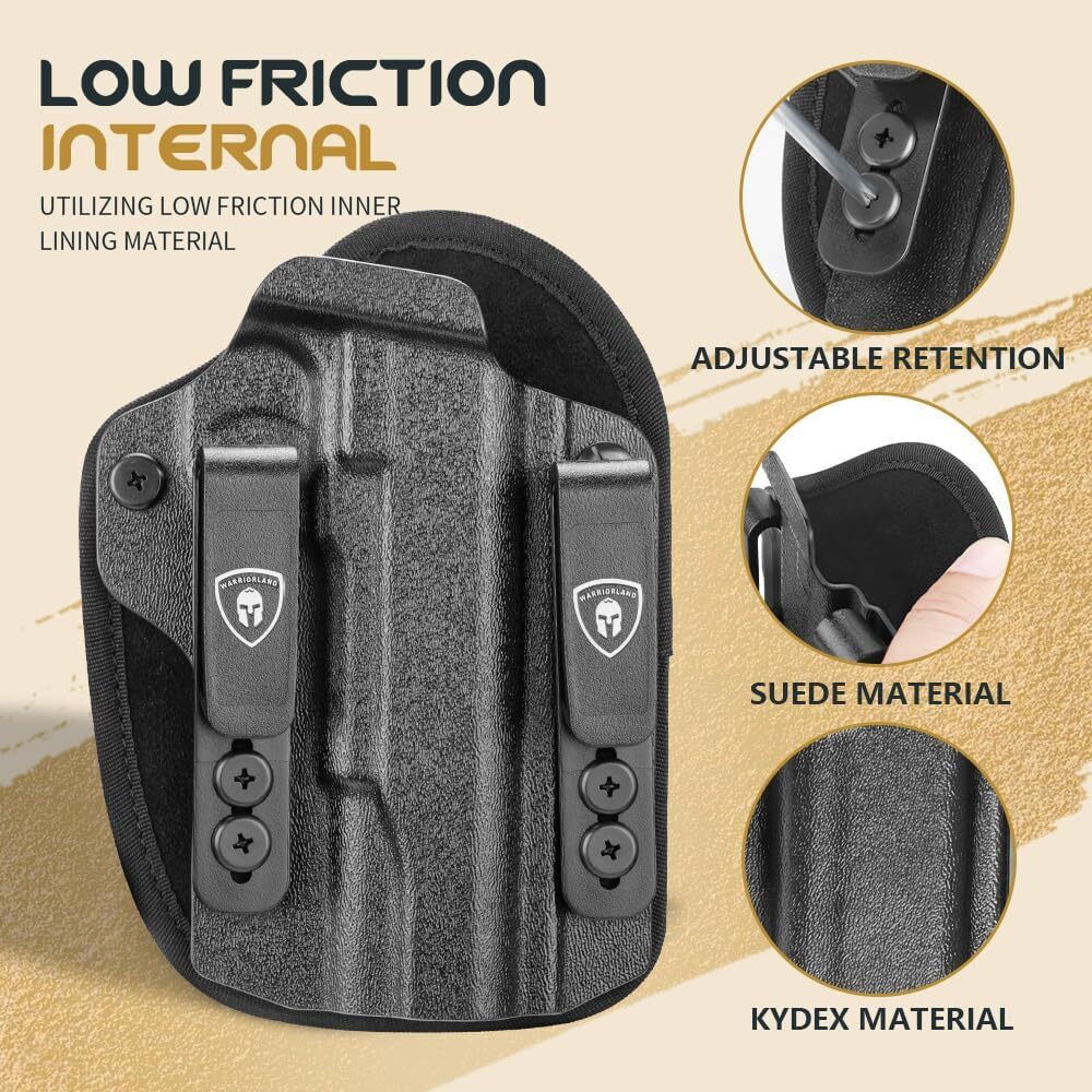 IWB Hybrid Kydex&Nylon Gun Holster for Colt 1911 Holster,Fits 1911 5''No Rail RH