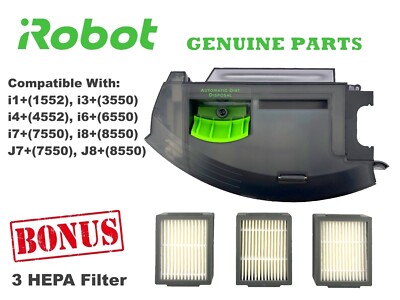 GENUINE iRobot Roomba Dust Bin w/Automatic Dirt Disposal for i1+ i3+ i7+ j7+ j8+