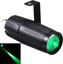Lixada Pinspot Light 10W LED Spot Stage Lights Mini Beam Track Lighting Green