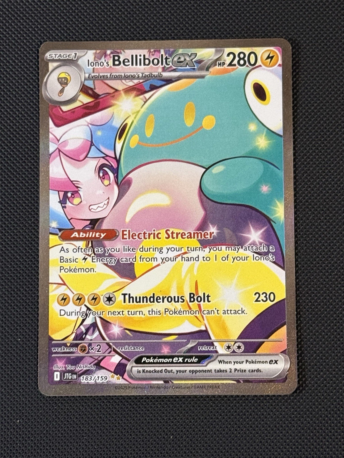 Iono’s Bellibolt ex 183/159 SIR Journey Together Pokémon NM/Mint