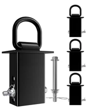 12000lbs Adjustable Stake Pocket D Ring Tie Down - 4PCS Black